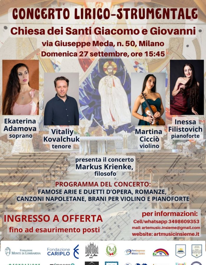 Chiesa dei Santi Giacomo e Giovanni - Domenica 27 Settembre 2026